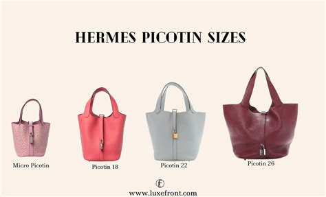 hermes picotin 18 grey|hermes picotin size chart.